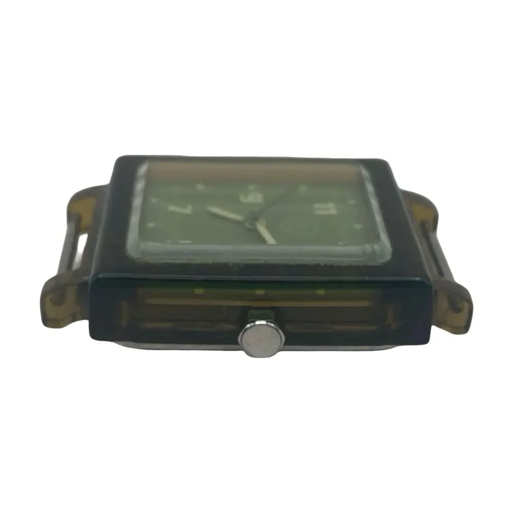 Vintage OGI Time Women's Watch 31mm Case Green Dial Japan Movement Needs Battery